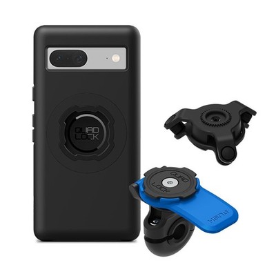 Quad Lock Moto Mirror Mount + Vibration Dampener + Pixel MAG Case