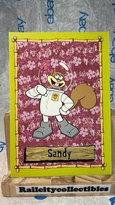 2003 Viacom Spongebob Squarepants - Sandy Collectible Card - 4 1/2  X 3 1/8 