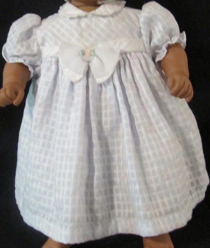 Little Bitty Light Purple and White Dress with Pink Flowers Size 12 Months