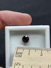Faceted Mozambique Garnet Gemstone in JTV Gem Jar- Vintage Estate Find