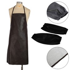 Leather Welding apron Safety Workwear Waterproof Fireproof Unisex Equipment