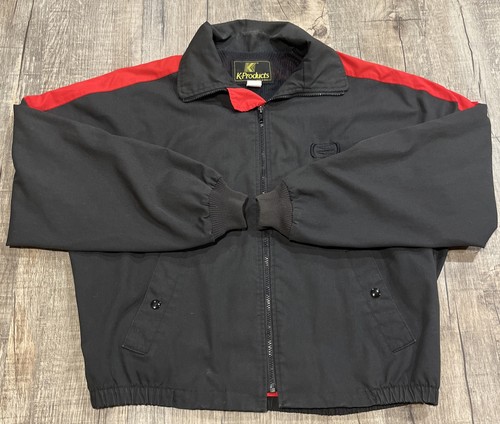 Vintage K-products USA Made Large Cotton Poly Blend Jacket Windbreaker - Afbeelding 1 van 5