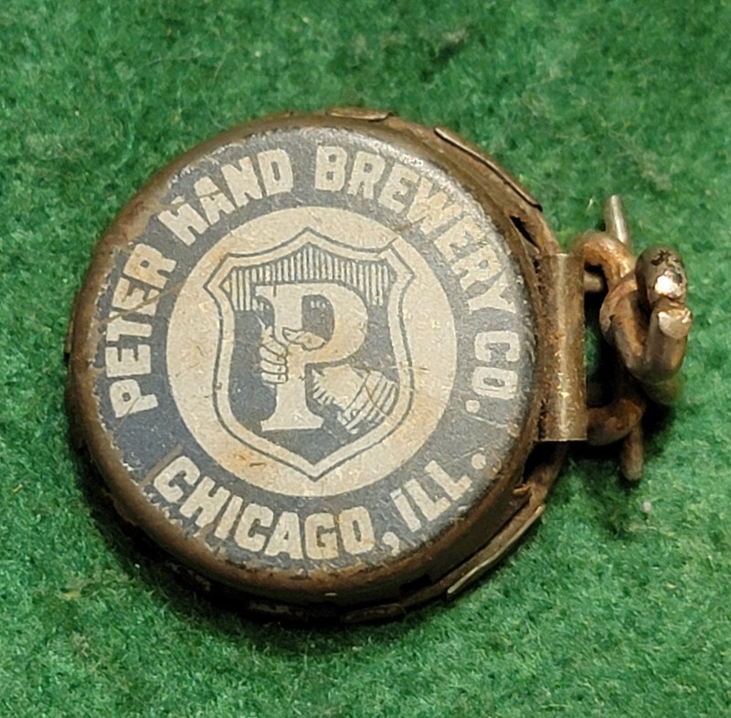 Peter Hand Brewery Co. Chiicago ILL. Beer Bottle Cap Reseal Cap Lid