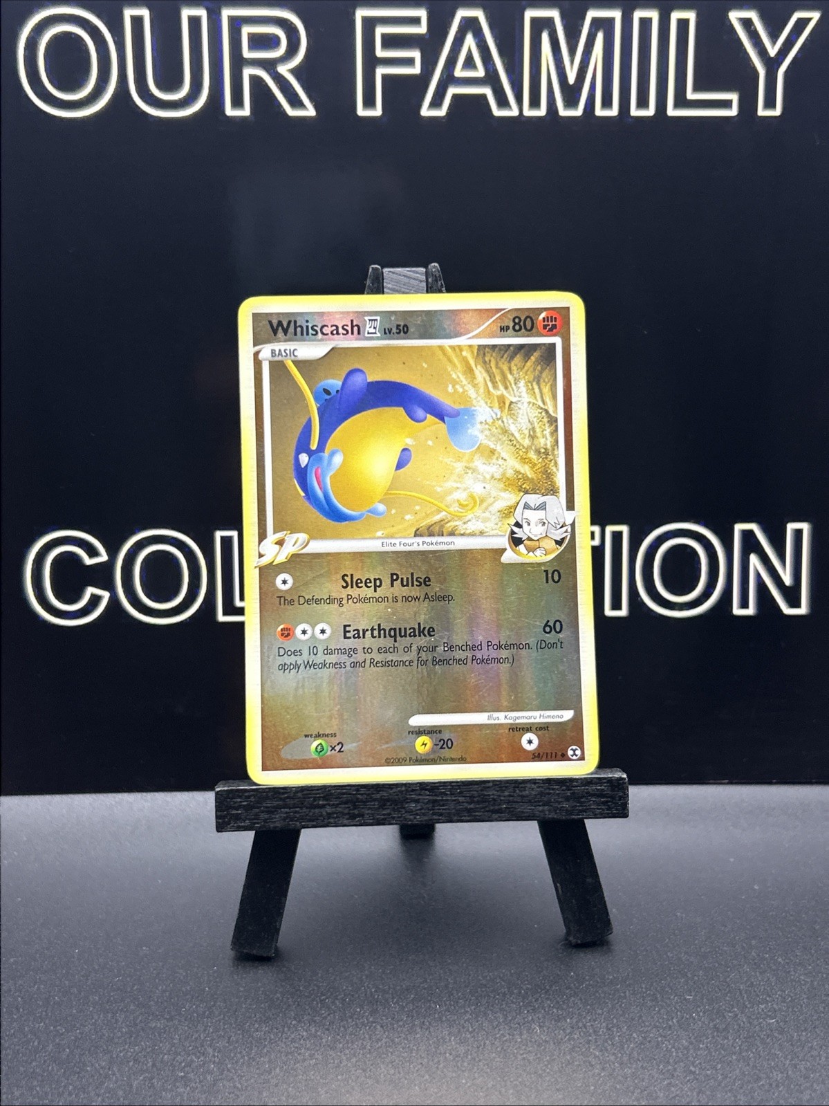 Whiscash 54/111 UC Reverse Holo Pokemon TCG Card Rising Rivals 2009