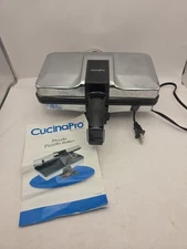 Cucinapro Italian Pizzelle Maker S220-03 - TESTED WORKING VERY NICE W/ Manual