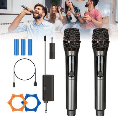Mikrofon Kabellos Funkmikrofon Wireless Microphone Wideraufladbar Handmikrofon
