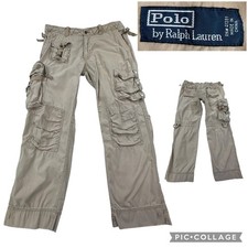 Vintage Polo Ralph Lauren Paratrooper Military Utility Cargo Aviator Pants 36x30