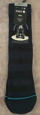 New With Tags Men  s Crew Socks Stance Casual Stay Off Surf Size Medium