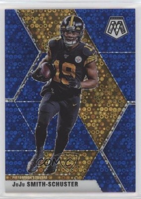 2020 Panini Mosaic No Huddle Blue Prizm 72/75 JuJu Smith-Schuster #169 5w7