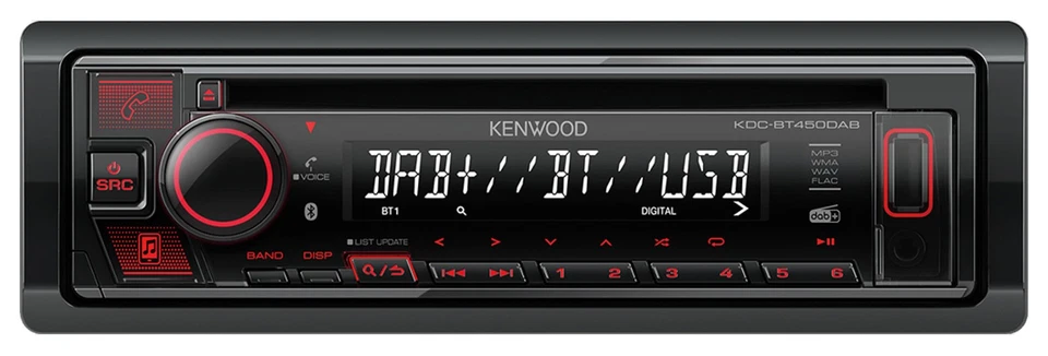 Kenwood MP3 CD USB Bluetooth DAB Autoradio für Nissan Quest Rogue ab 11 Titan ab - Bild 2 von 4
