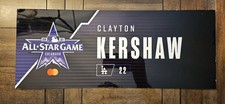 Clayton Kershaw 2021 All Star Game MLB Issued Locker Nameplate Tag
