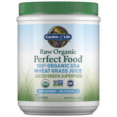 Raw Organic Perfect Food Wheat Grass Juice Powder 8.46