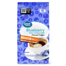 Great Value Blueberry Medium Roast Ground Coffee, 12 oz 8.15 per pound