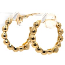 Small 18K Gold Plated Hoop Earrings for Women Girls Hypoallergenic Lightweight