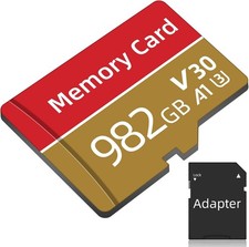 MicroSD card, 982GB, 150MB/s, A1 performance, Class 10, microSDXC uk