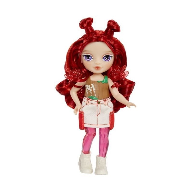 Poupée Rainbow High Littles Apple avec Ailes Amovibles et Cheveux Rouge
