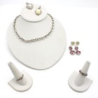 Judith Ripka Sterling Silver Citrine Necklace Earring Ring Lot of 7 #S5047-5 — photo 1