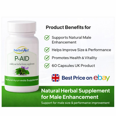 P-Aid Kräuterkapseln für Männer | Unterstützung bei Vitalität & Vertrauen | 60 Tabletten