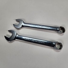 Vintage Snap-on OEX180 9/16" & OEX200 5/8" Short Combination Wrenches 12 Point