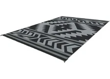 KUMA 876-KM-SFB-GB-9 Reversible Outdoor Mat 9’x9’ Santa Fe Boho Grey