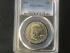 1963 Franklin Half Dollar MS64 PCGS Blue Label