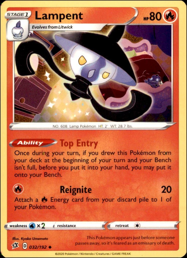 Pokemon - Lampent #032/192 - RCL Uncommon