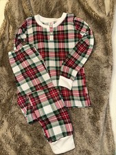 Children  s winter plaid Holiday pajamas size 8 Christmas Cute 