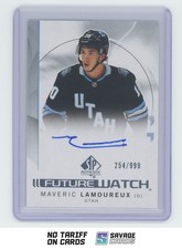 2024-25 SP Authentic Future Watch Auto Maveric Lamoureux /999 #182 Utah Hockey