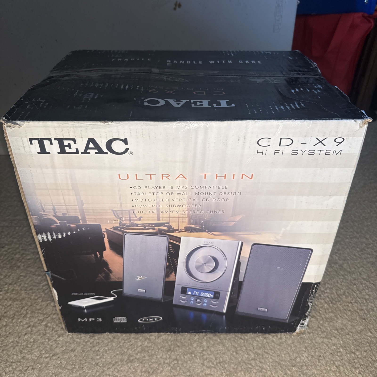 Brand New Teac Hi-Fi System CD-X9 Silver - Ultra Thin photo 1