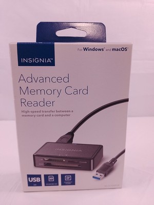 Insignia USB 3.0 Advanced Memory Card Reader SD microSD CF NS-DCR30D3K