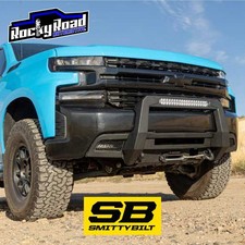 Smittybilt Hidden Winch Front Bumper Plate Bar For 2019-2021 Silverado 1500