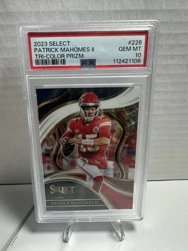 PSA 10 2023 Panini Select Club Level Tri Color Prizm 4/149 Patrick Mahomes #226