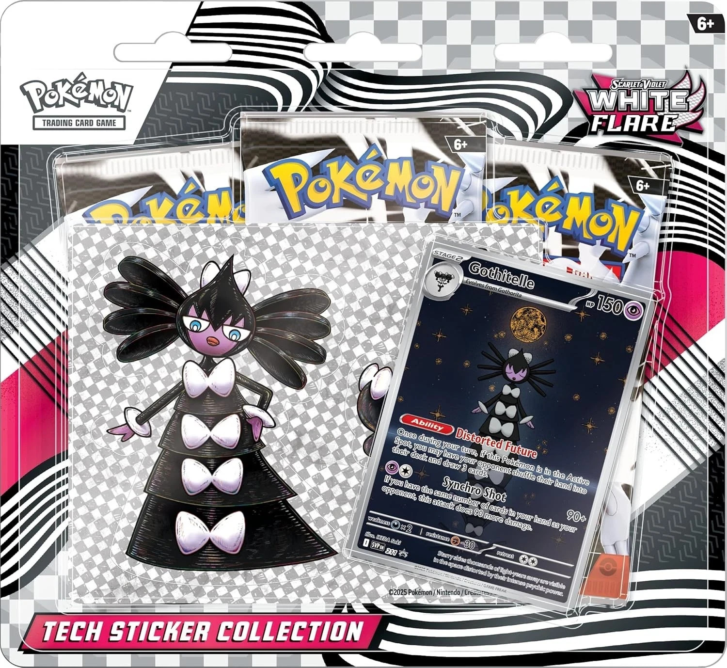 Pokemon White Flare 3 pack blister Gothitelle - New Sealed