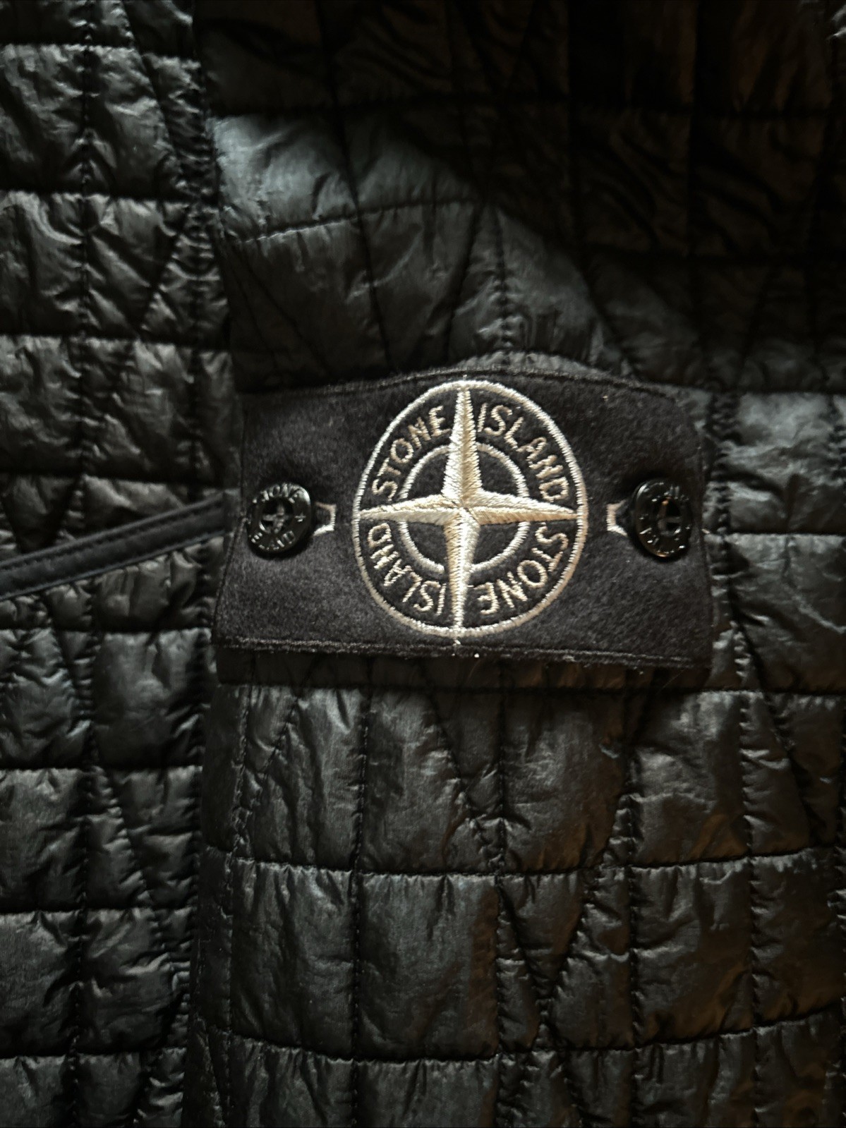 Stone Island Nylon Reps-TC Corrosion Treatment Quilted Liner Jacket FW25 Size L - product detail image 5