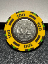 $100 CASINO FILIPINO CASINO CHIP POKER CHIP GAMBLING TOKEN PHILIPPINES