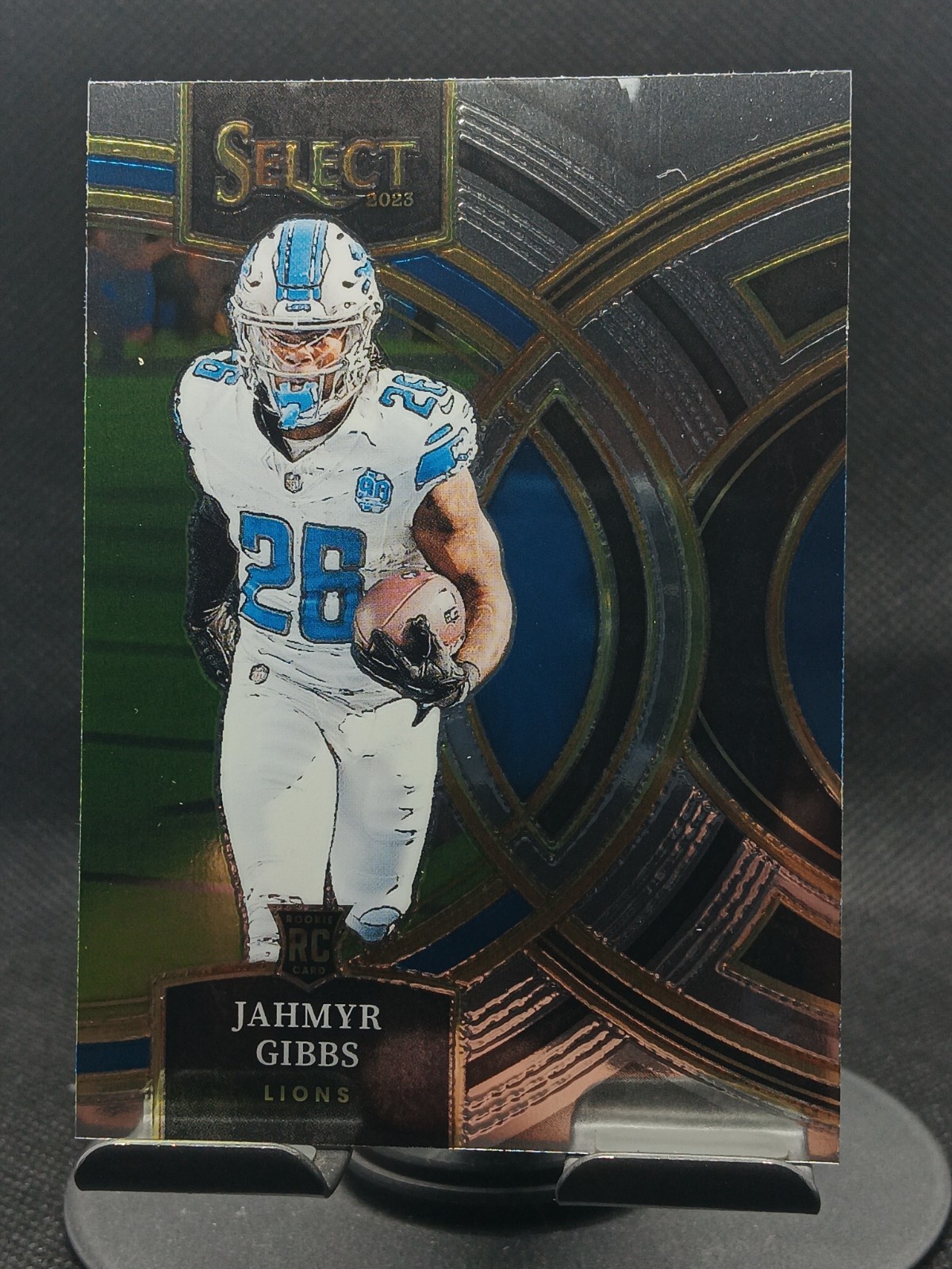 2023 Panini Select Premier Level Silver Prizm #198 Jahmyr Gibbs Rookie RC Lions