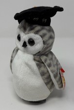 NEW w/ Tags - TY Beanie Babies Wiser the Graduation Owl Class of 1999
