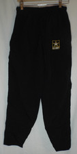 US Army APFU PT Uniform Unisex Pants Small/Regular Black Gold Nylon