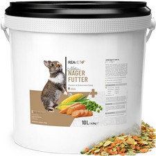 REAVET Natur Nagerfutter 10 Liter Kaninchenfutter Hamster Meerschweinchen Futter