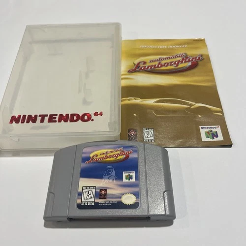 N64 AUTOMOBILE LAMBORGHINI WITH MANUAL NINTENDO 64