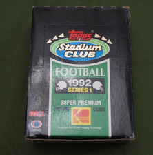 1992 Topps Stadium Club Series 1 Football Wax Box 36 Packs