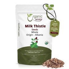 Organic Way Whole Milk Thistle Seeds Silybum marianum Herbal Tea European