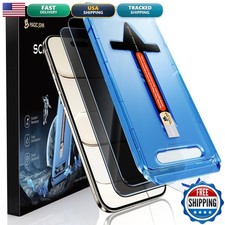 MAGIC JOHN 2 Pack iPhone Air 6.5 Inch Privacy Glass Screen Protector, Auto