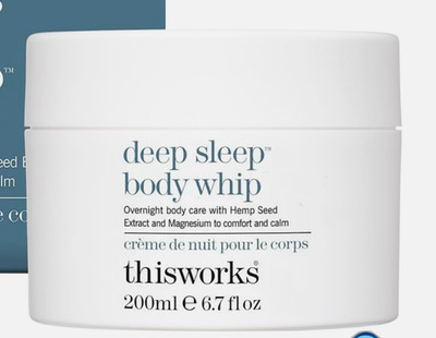 THISWORKS Deep Sleep Body Whip Ultra-Rich Nighttime Moisturizer UNSEALED NO BOX