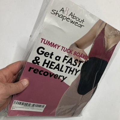 All About Shapewear Womens Tummy Tuck Recovery Board Size OS Black