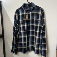 Patagonia Men's Medium Long Sleeve Button-Up Shirt - Blue Fjord Loft Shirt M