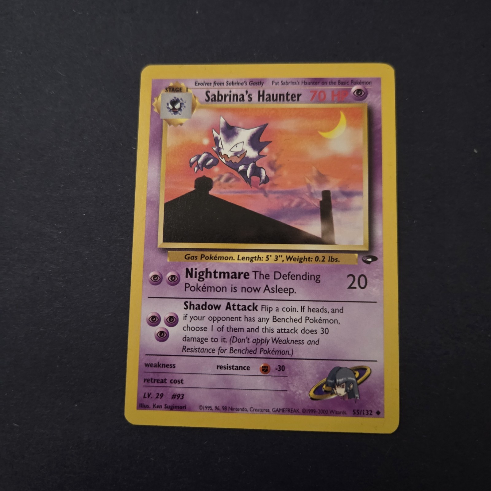 (WOTC) Sabrina's Haunter from the Gym Challenge set (55/132). (X2)