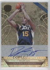 2010-11 Panini Gold Standard Rookie 103/299 Derrick Favors #215 Auto 9ih