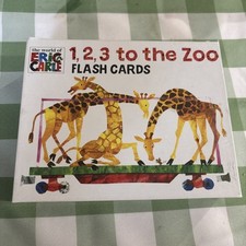 1, 2, 3 to the Zoo Flash Cards Very Good, Complete 