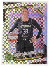 KATIE LOU SAMUELSON 2024-25 CHECKERBOARD SSP WNBA PRIZM RC ROOKIE 